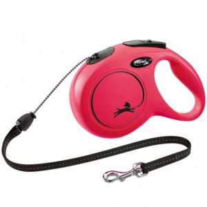 FLEXI Rollleine New CLASSIC Seil - 8m, bis 20 kg - Rot