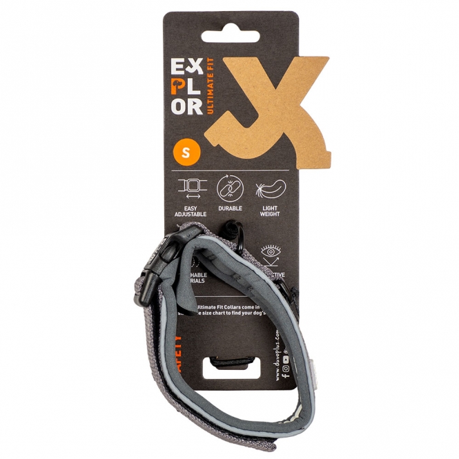 Duvoplus EXPLOR Ultimate Fit Comfy Halsband Safety - Silver Reflective - XS - 30-33 cm – Bild 3
