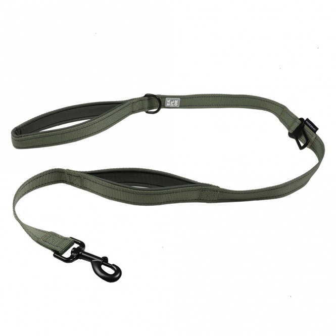 Duvoplus EXPLOR Ultimate Fit On-The-Road-Leine Classic - Undercover Green - 130 cm - 16mm