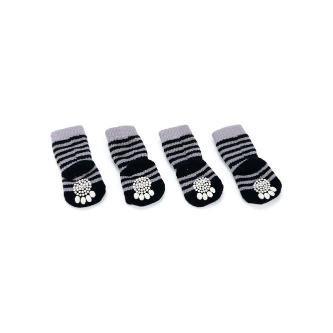 Karlie Doggy Socks Hundesocken 4er Set - Schwarz/Grau - S – Bild 2