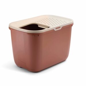 Savic Katzentoilette Hop In - champagner/toskanarot