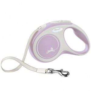 FLEXI Rollleine New COMFORT Gurt - 5m, bis 15 kg - rosa