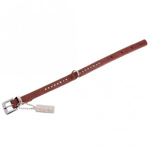 Karlie Buffalo Strass-Halsband - Braun 1-reihig, 24 cm/10mm