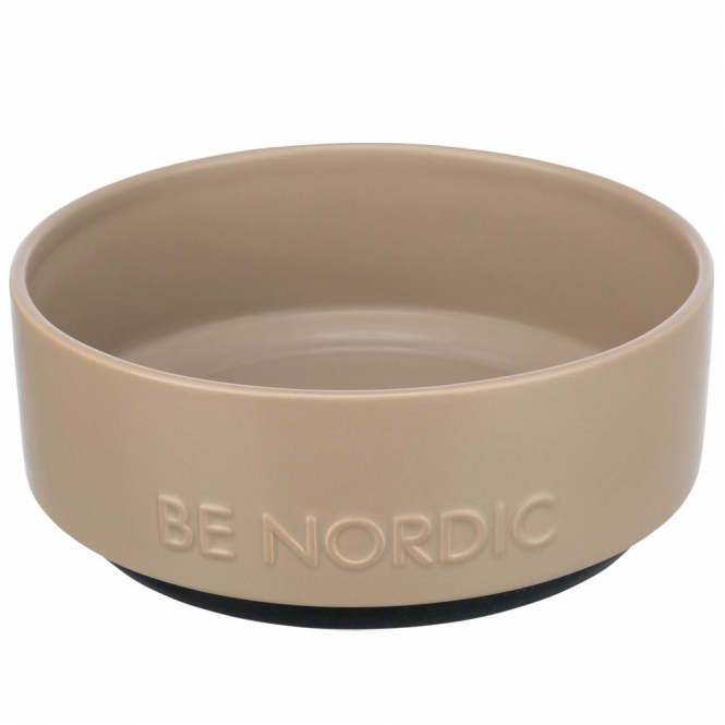 Trixie BE NORDIC Keramiknapf für Hunde - taupe/1,2 l