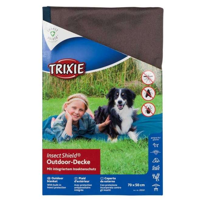 Trixie Insect Shield® Outdoor-Decke - Taupe - 70 x 50 cm – Bild 2