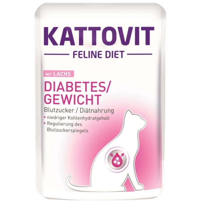 Kattovit PB Feline Diet Diabetes Lachs 85 g