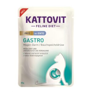 Kattovit PB Feline Gastro Pate mit Ente 85 g