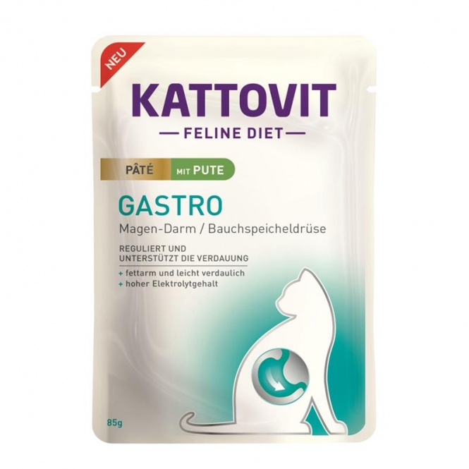 Kattovit PB Feline Gastro Pate mit Pute 85 g