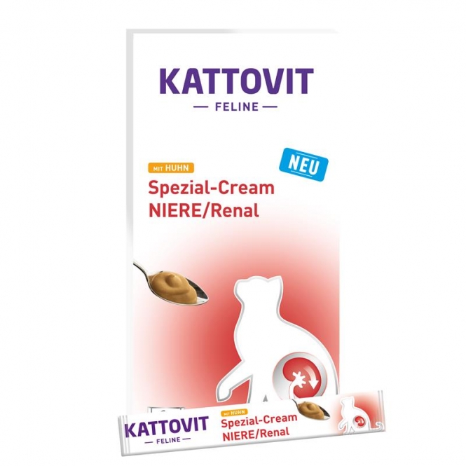 Kattovit Niere/Renal Spezial-Cream mit Huhn 6x15 g