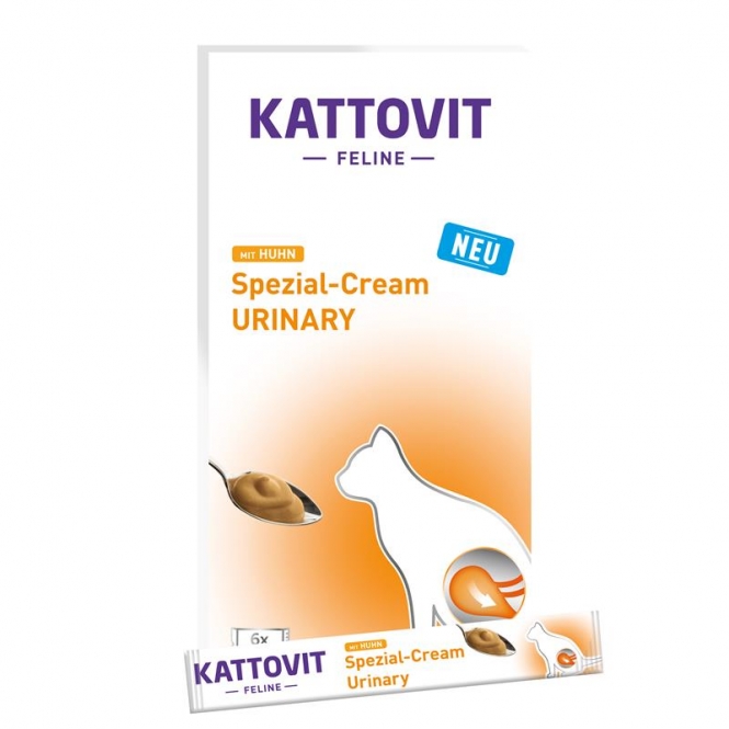 Kattovit Urinary Spezial-Cream mit Huhn 6x15 g