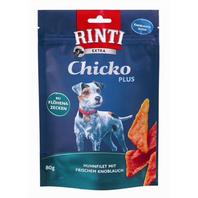 Rinti Extra Snack Chicko Knoblauchecken 80 g