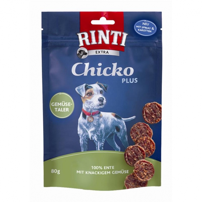 Rinti Extra Chicko Plus Gemüsetaler mit Ente 80 g