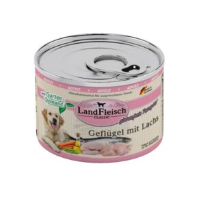 Landfleisch Dog Classic Geflügel mit Lachs & Gartengemüse 195 g