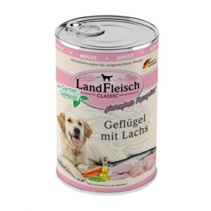 Landfleisch Dog Classic Geflügel mit Lachs & Gartengemüse - 800 g