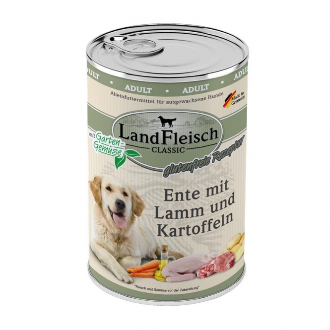 Landfleisch Dog Classic Ente mit Lamm & Kartoffeln - 800 g