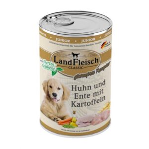 Landfleisch Dog Classic Junior Huhn, Ente & Kartoffeln mit Gartengemüse - 400 g