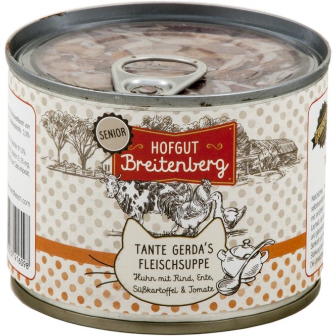 Hofgut Breitenberg Cat Senior Tante Gerdas Fleischsuppe 180 g