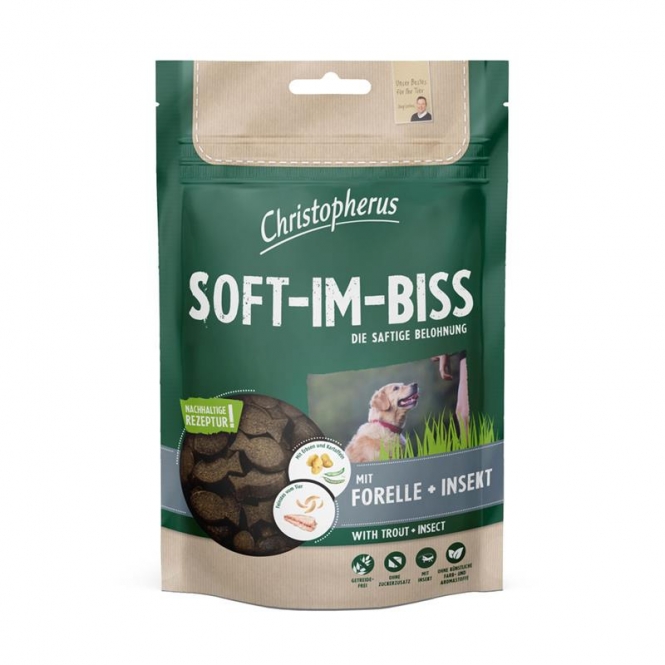 Christopherus Soft-Im-Biss mit Forelle & Insekt 125 g