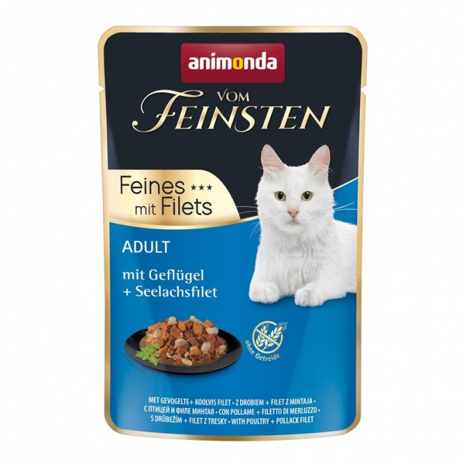 Animonda vom Feinsten Cat Adult Geflügel & Seelachsfilet 85 g