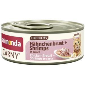 Animonda Cat Carny Fine Fillets Adult Hühnchenbrust & Shrimps in Sauce 60 g