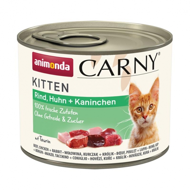 Animonda Carny Kitten Rind, Huhn & Kaninchen - 400 g
