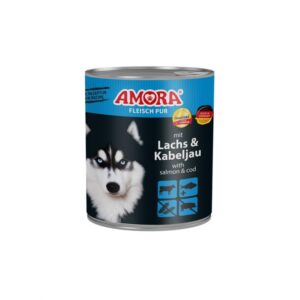 AMORA Dog Fleisch Pur Lachs & Kabeljau 800 g