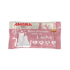 Amora Cat PB feine Mousse reich an Lachs 4x100 g