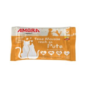 Amora Cat PB feine Mousse reich an Pute 4x100 g