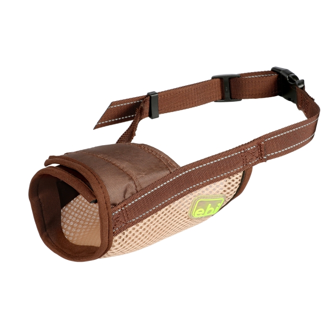EBI Netz-Maulkorb - braun - S - 14-28 cm / Ø16-20 cm