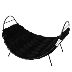 D&D Katzenbett Baily Fleece - schwarz - 40x35x20 cm