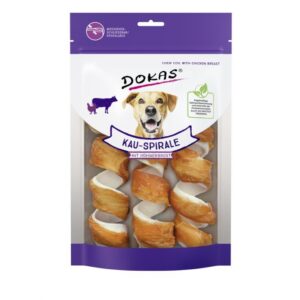 Dokas Dog Snack Kauspirale mit Hühnerbrustfilet 110 g