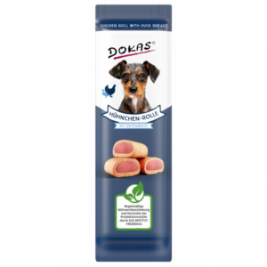 Dokas Dog Snack Hühnchen-Rolle mit Ente 10 g