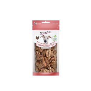 Dokas Dog Snack Hühnerherzen gefriergetrocknet 22 g