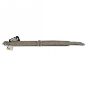 More4Dogs Halsband Rindsleder/Filz - 36-40 cm