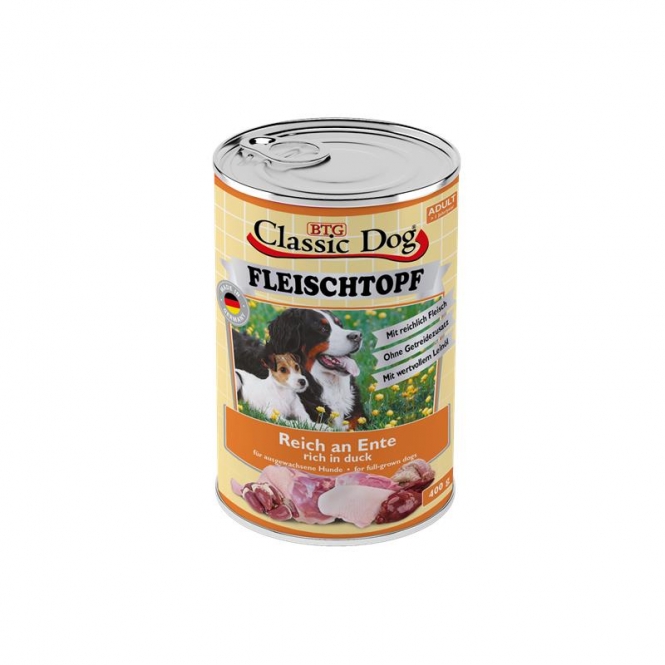Classic Dog Fleischtopf Ente 400 g