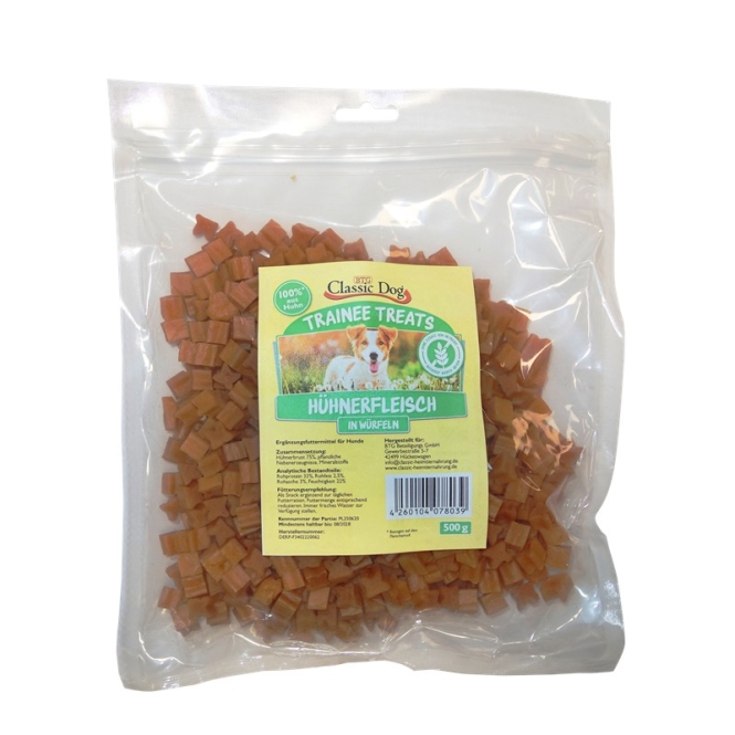 Classic Dog Trainee Treats Hühnerfleischwürfel - 500 g – Bild 2