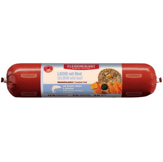 Fleischeslust Classic Lachs mit Rind - 800 g