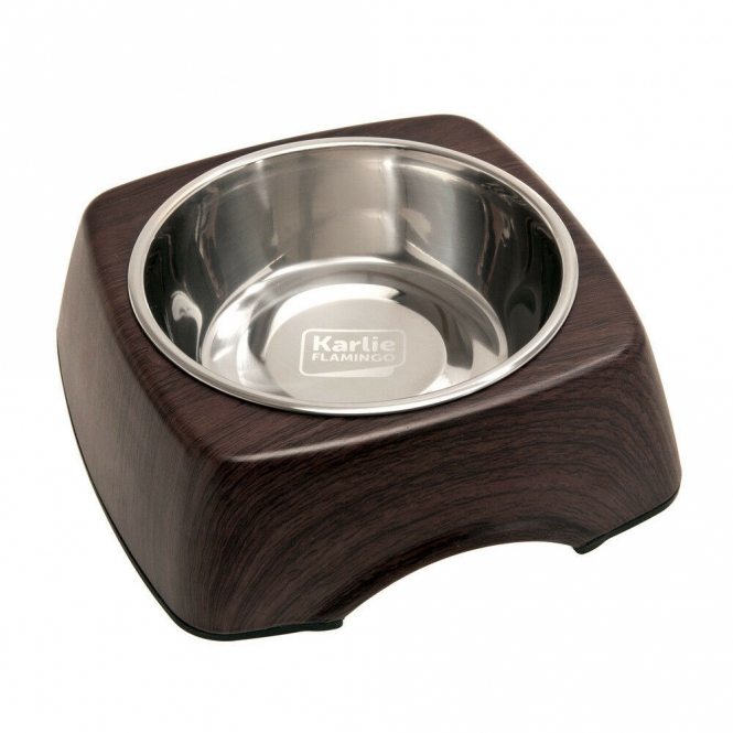 Karlie Flamingo Napf Kulho Wood - Wenge, 350 ml