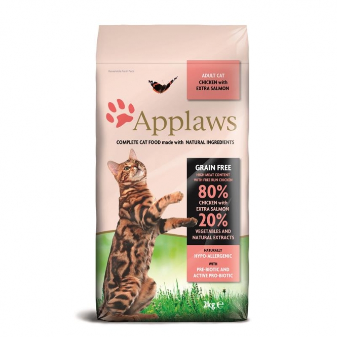 Applaws Katzentrockenfutter mit Hühnchen & Lachs - 2 kg – Bild 2