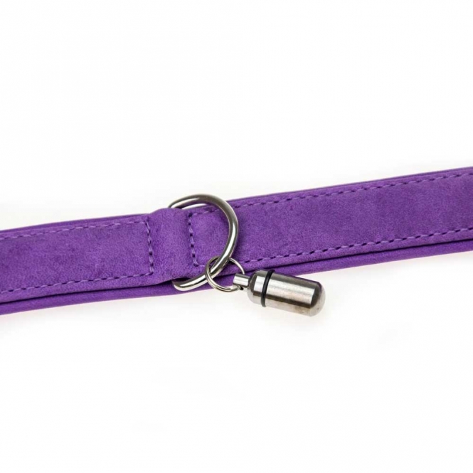 Karlie Halsband Buffalo aus Kalbsleder - Lila - 24 cm/10 mm – Bild 2