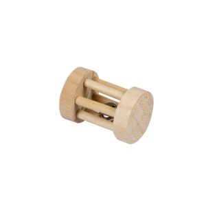 Duvoplus Holzspielrolle mit Glöckchen - 5 x 7 cm
