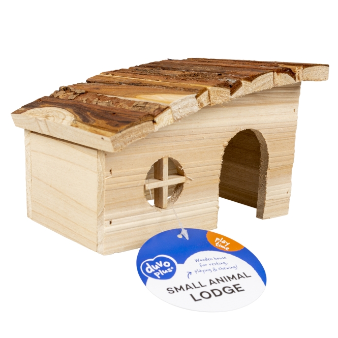 Duvoplus Kleintierhaus mit Schrägdach - 20 x 13 x 12 cm – Bild 4