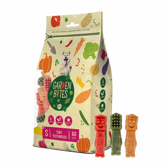 Garden Bites Toby Toothbrush - S - 5 cm / 50 Stück