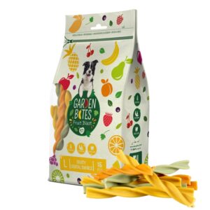 Garden Bites Fruity Dental Swirls - L - 16 cm / 15 Stück