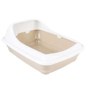 Duvoplus Katzentoilette Birba mit Rand - Mocaccino - L - 56 x 39 x 21,5 cm