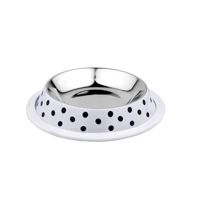 Duvoplus Edelstahlnapf Deco fix dots - 460 ml