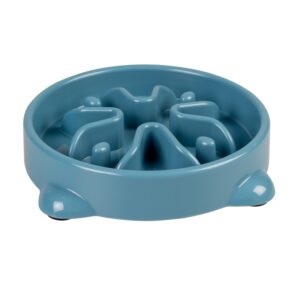 Duvoplus Anti-Schlingnapf - petrolblau - 700 ml / 25,5x25,5x5 cm