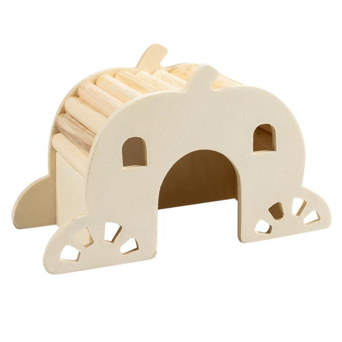 Duvoplus Brückenhaus aus Holz - 15 x 7 x 9 cm