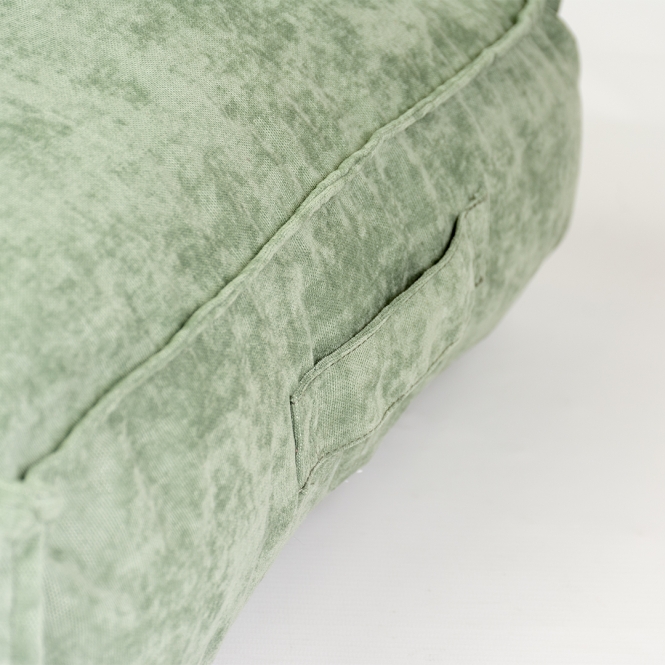 Duvoplus Kissen Velvet rechteckig - grün - 76x56x13 cm – Bild 3