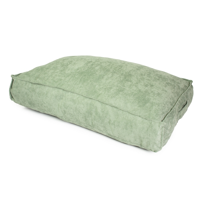 Duvoplus Kissen Velvet rechteckig - grün - 56x40x13 cm